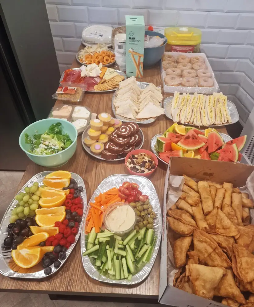 All the food was chosen by the Young Person for their farewell party! 🤤😋