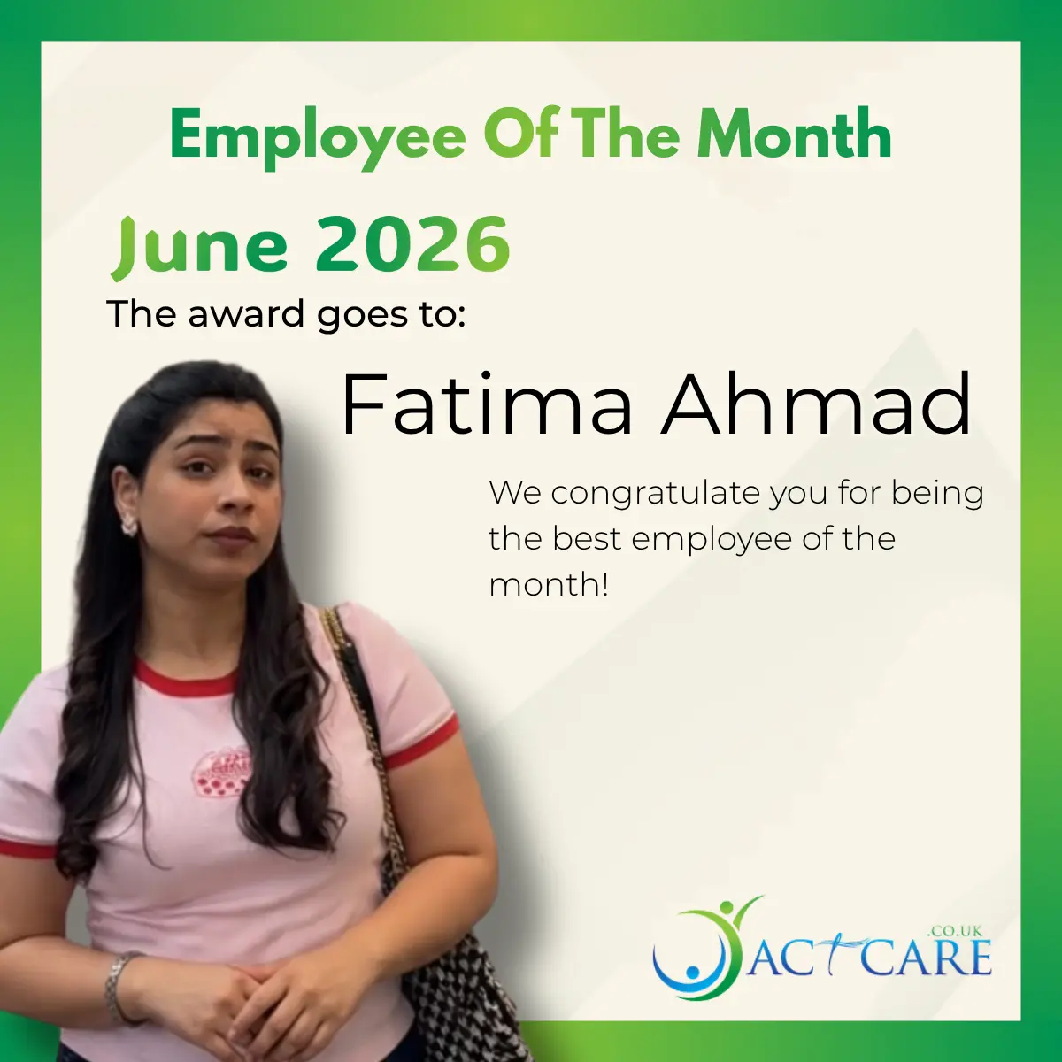 Fatima's Employee Of The Month Award 2026